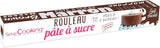 ScrapCooking - Rosa Fondantrolle â'¬ 36 cm - Gerollter schwarzer Fondant 430 g - Tortenaufsatz Fondantaufsatz Dekoration für Kuchen, Backen, Geburtstage, Partys - Rosa - 7264 Naty Shop Braune Zuckerpaste