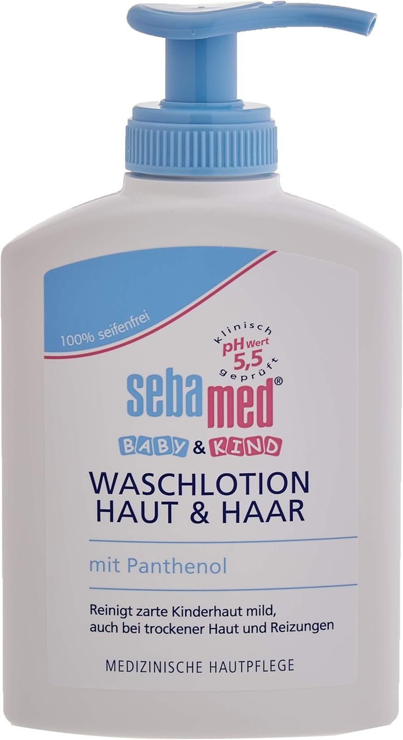Sebamed Baby- und Kinderpflegelotion mit Panthenol, 2er-Pack, 2 x 200 ml, pflegt sanft die zarte Kinderhaut, auch bei trockener Haut und Irritationen Kinder - Bade- und Hautpflege Naty Shop 3er-Pack, 3 x 200 ml