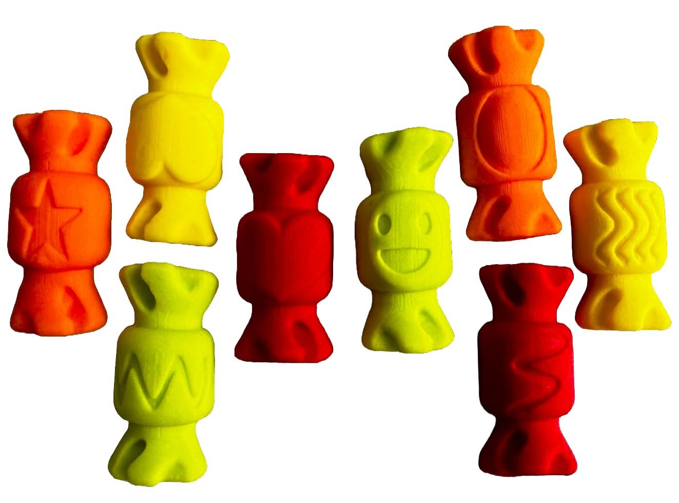Set mit 8 essbaren Zuckerdekorationen, Süßigkeitendekorationen von Sugar Paste Nati Shop