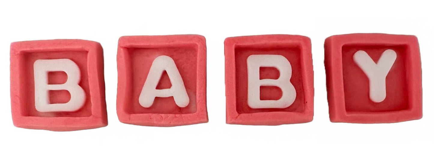 Set mit essbaren Zuckerdekorationen, Baby-Dekorationen aus Zuckerpaste Nati Shop