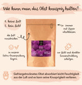 Gefriergetrocknete Feigen BRIX | Natürliche, getrocknete Feigen 95 g | Great Taste Award für Trockenfrüchte, getrocknet | GVO-frei, glutenfrei, vegan, ohne Vitamine. Naty Shop dehydrierte Produkte