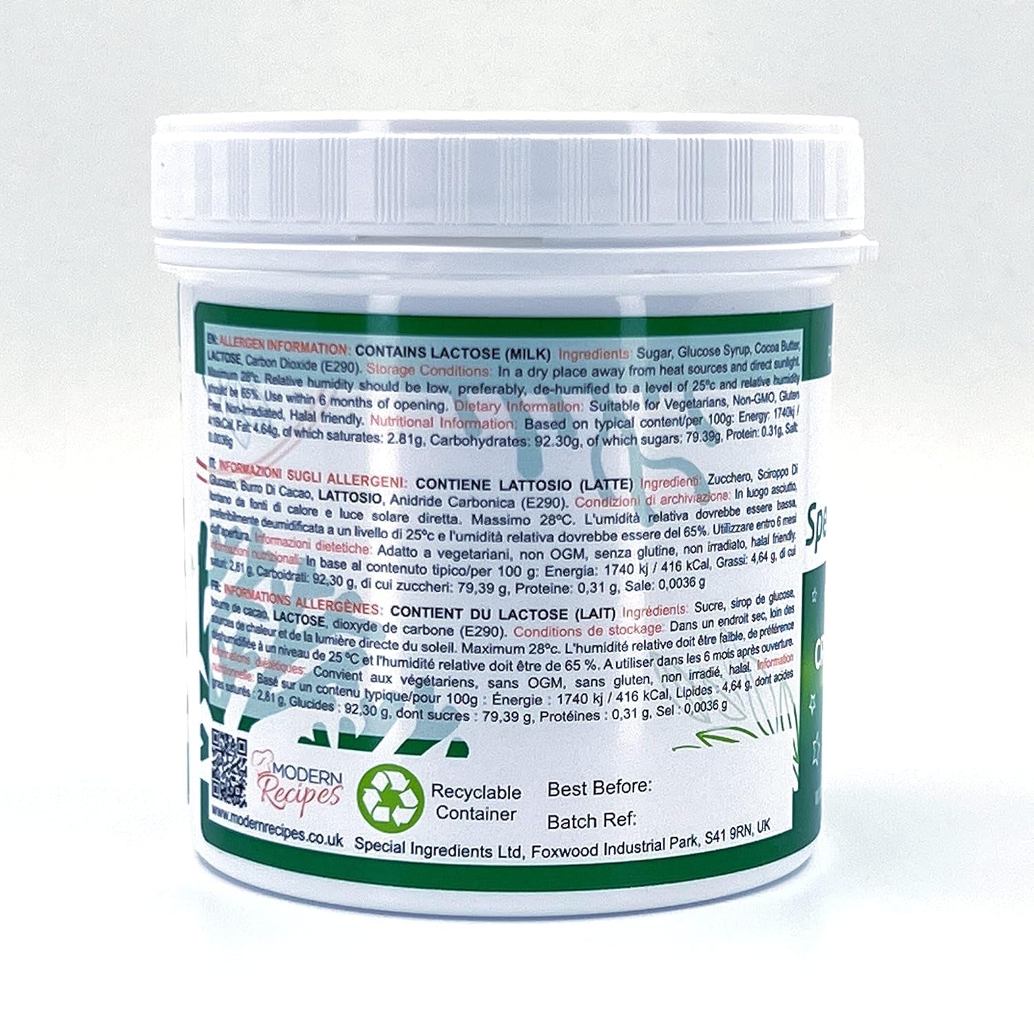 Besondere Zutaten Crackle Crystals Crackle 500g Höchste Qualität, gentechnikfrei, ideal für Kuchen, Süßigkeiten und Eiscreme Zuckerpaste Naty Shop