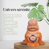 Lachende Buddha-Statue mit Rosenkranz – Inspirierende und fröhliche Figur – Glücksbringer voller Positivität – Niedliche und spirituelle Geschenkidee – H 10 cm – Zen'Light Statuen und Skulpturen Naty Shop