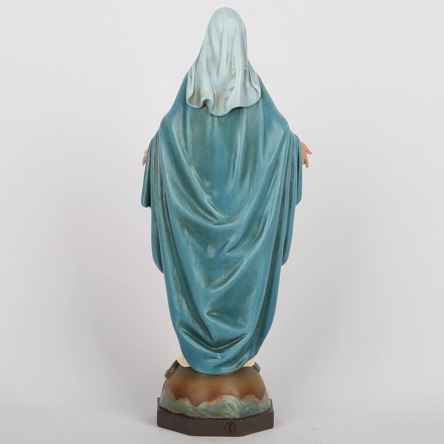 BC Katholische Statue Unserer Lieben Frau der Gnade, Jungfrau Maria, Altarfigur, religiöses Geschenk für Mutter, katholische Heimdekoration, 34,3 cm hoch, handbemalt von Buildclassic (elegant). Naty Shop Statuen und Skulpturen