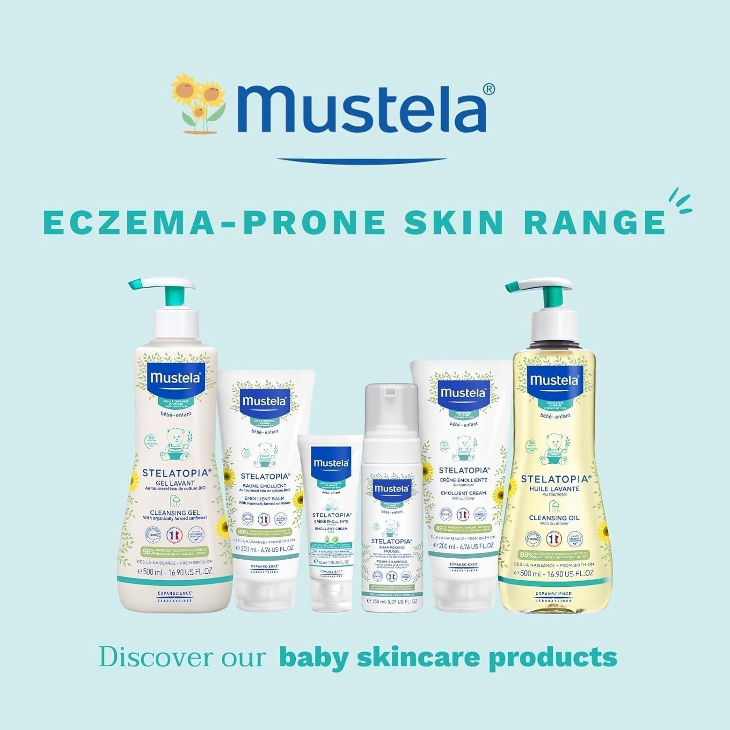 Stelatopia Shampoo Mousse für Kopfhaut mit extremer Trockenheit oder atopischer Dermatitis, Haare, Babys, Kinder, die ganze Familie – reduziert Rötungen und Juckreiz (150 ml) Kinder – Bade- und Hautpflege Naty Shop