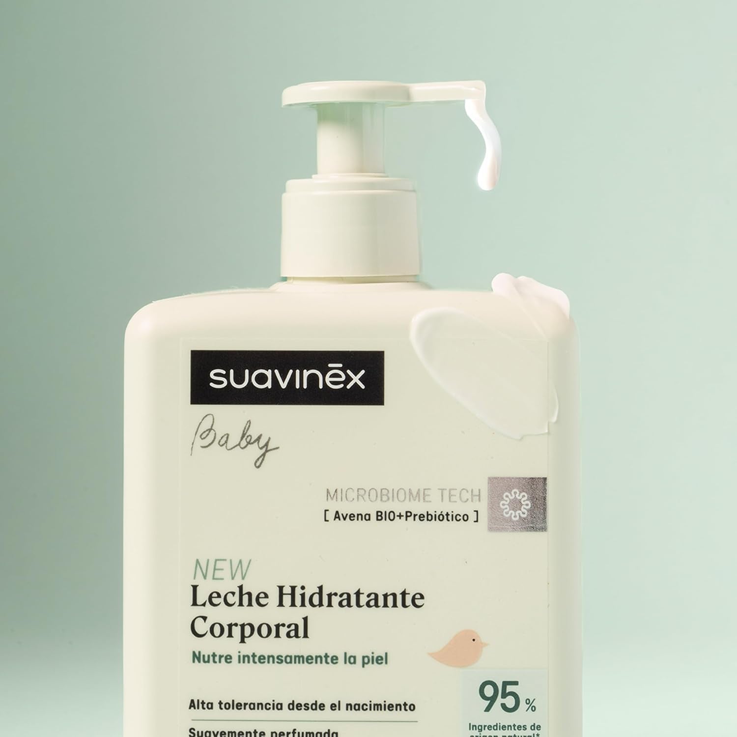 Suavinex, Syndet Baby-Shampoo für Haut und Haare, seifenfrei, 750 ml + feuchtigkeitsspendende Körperlotion, 750 ml, geeignet für empfindliche Haut und Neugeborene, mit 90 %–93 % natürlichen Inhaltsstoffen. Kinder – Bade- und Hautpflege Naty Shop