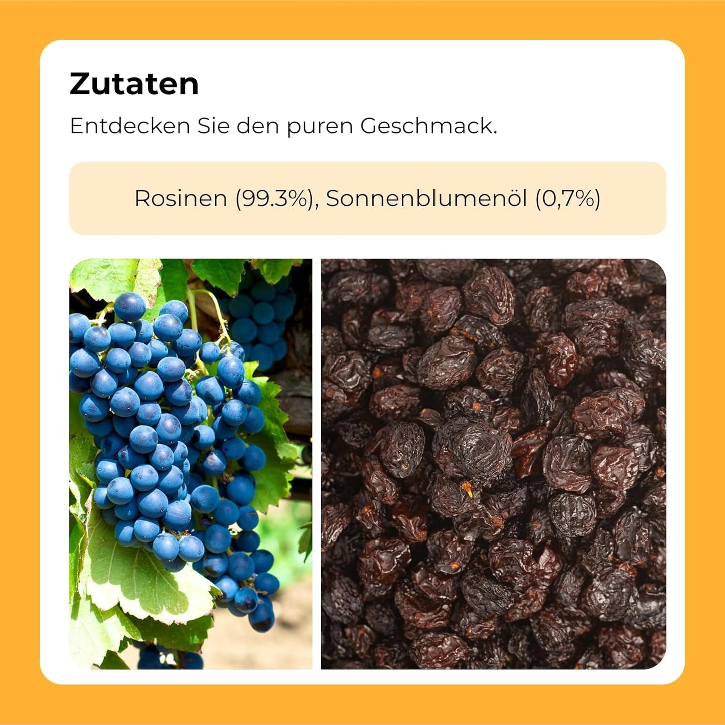 Lila schwarze Sultaninen 1 kg | Getrocknete Weintrauben | Keine Kerne und kein Zucker | Produkte ohne Gentechnik | Geeignet für Vegetarier und Veganer | Ideal zum Kombinieren mit dehydrierten Schokoladenprodukten von Naty Shop