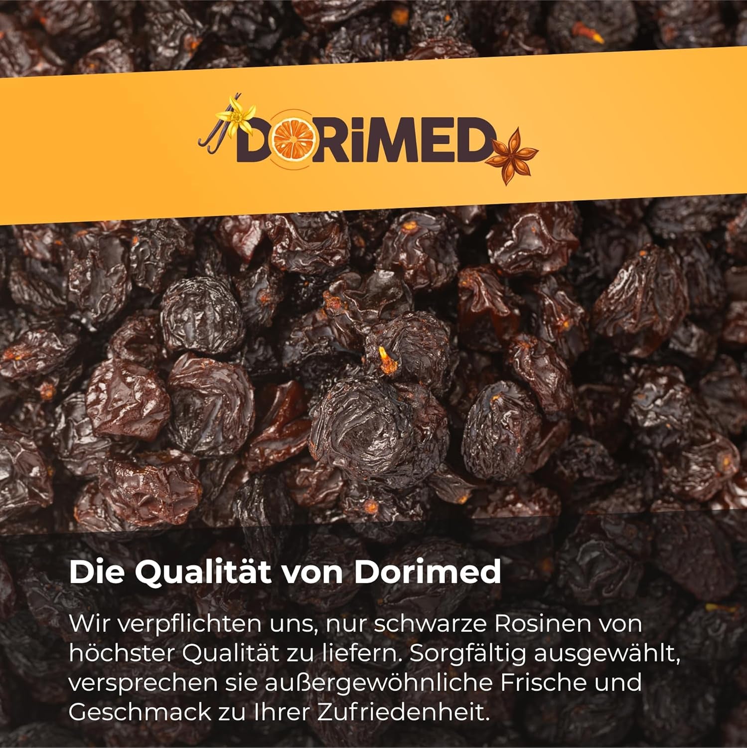 Lila schwarze Sultaninen 1 kg | Getrocknete Weintrauben | Keine Kerne und kein Zucker | Produkte ohne Gentechnik | Geeignet für Vegetarier und Veganer | Ideal zum Kombinieren mit dehydrierten Schokoladenprodukten von Naty Shop