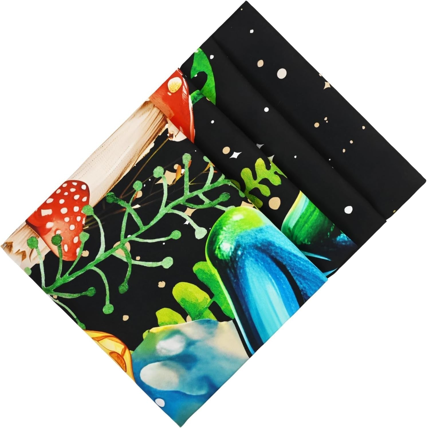 Tapisserie Alishomtll Frosch Pilz Mond Sterne bunt Zuhause – Accessoires und Dekorationen Naty Shop