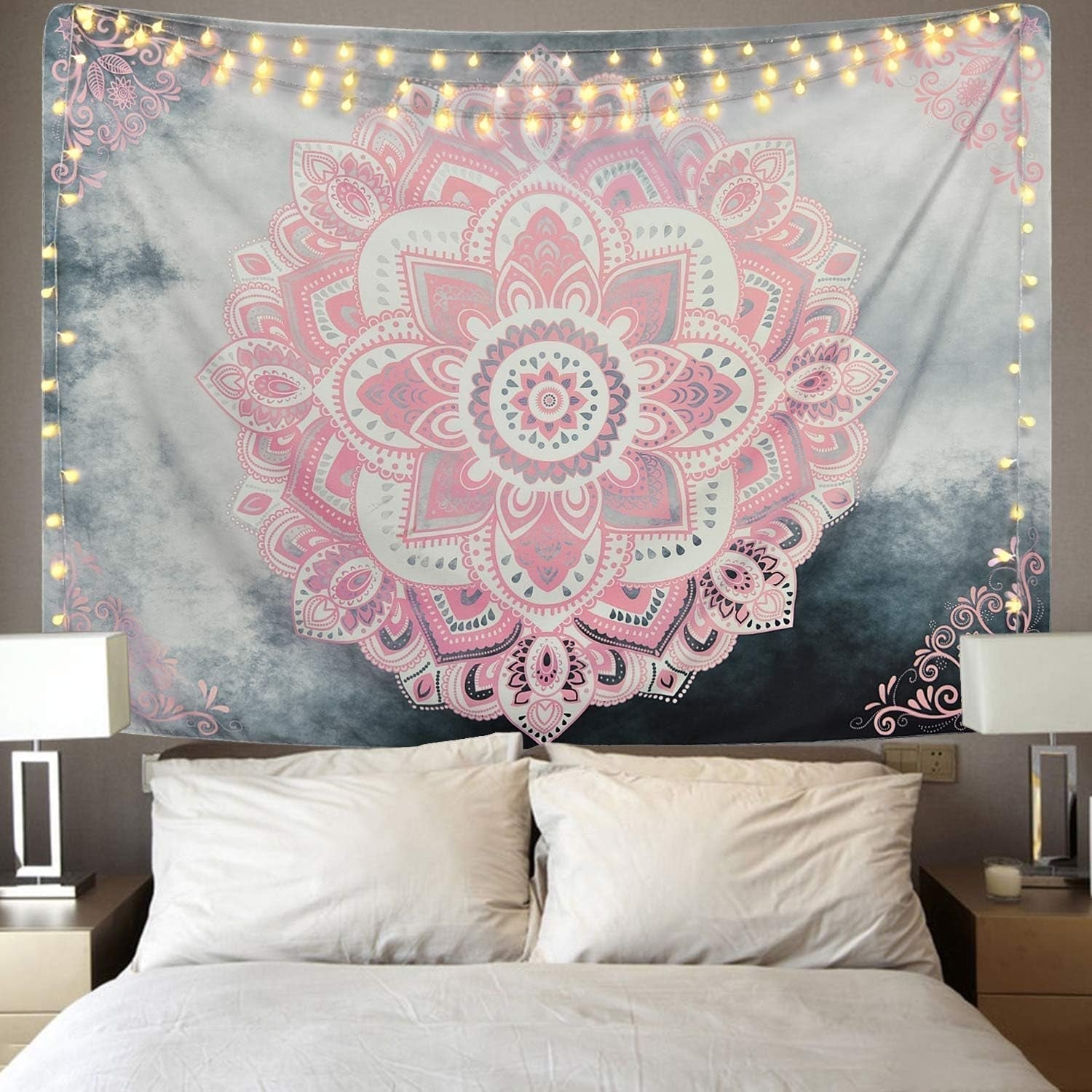 Gobelin Alishomtll Mandala indische böhmische Leinwand Startseite - Accessoires und Dekorationen Naty Shop