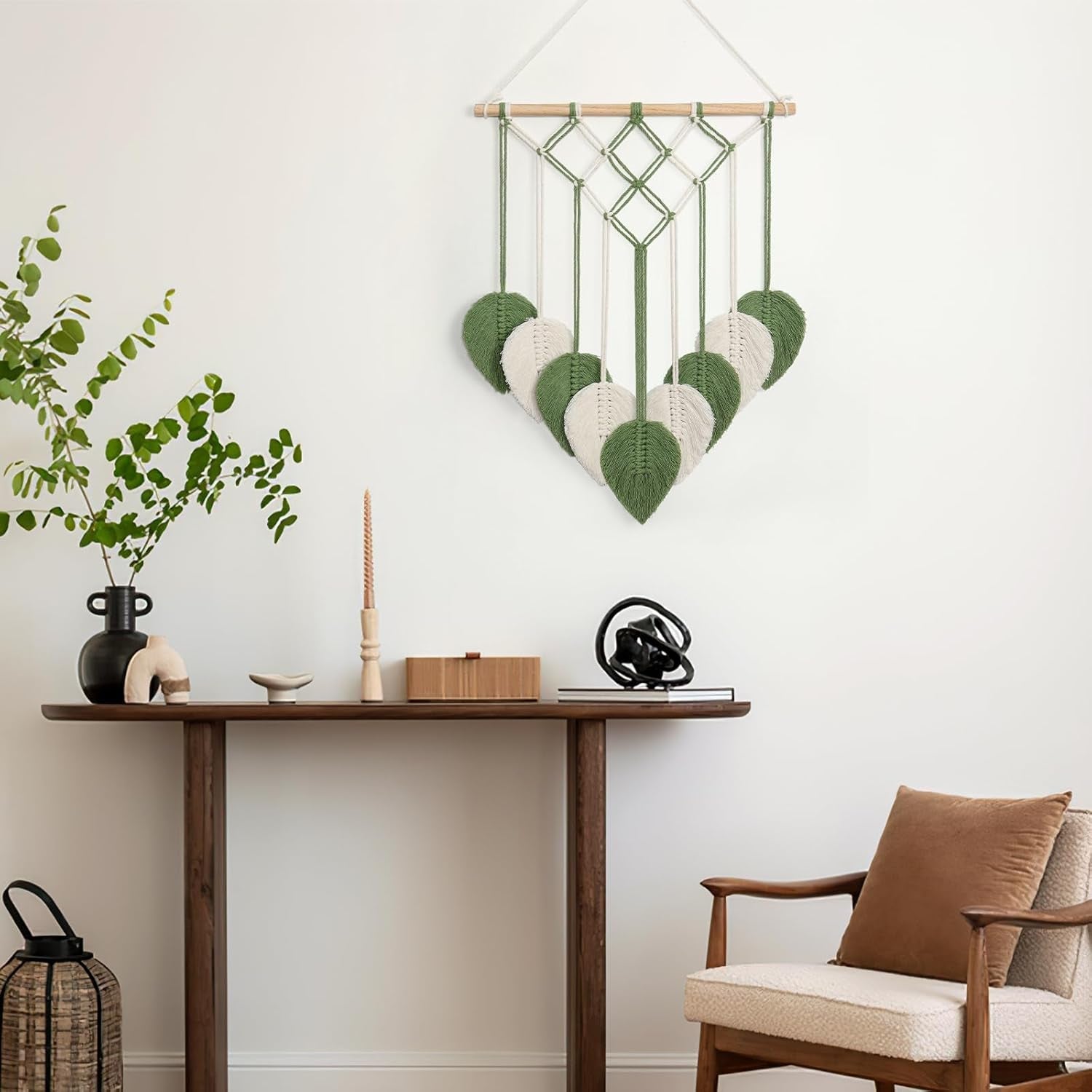 Gobelin Astnic Gobelin gewebt grüne Blätter Zuhause - Accessoires und Dekorationen Naty Shop
