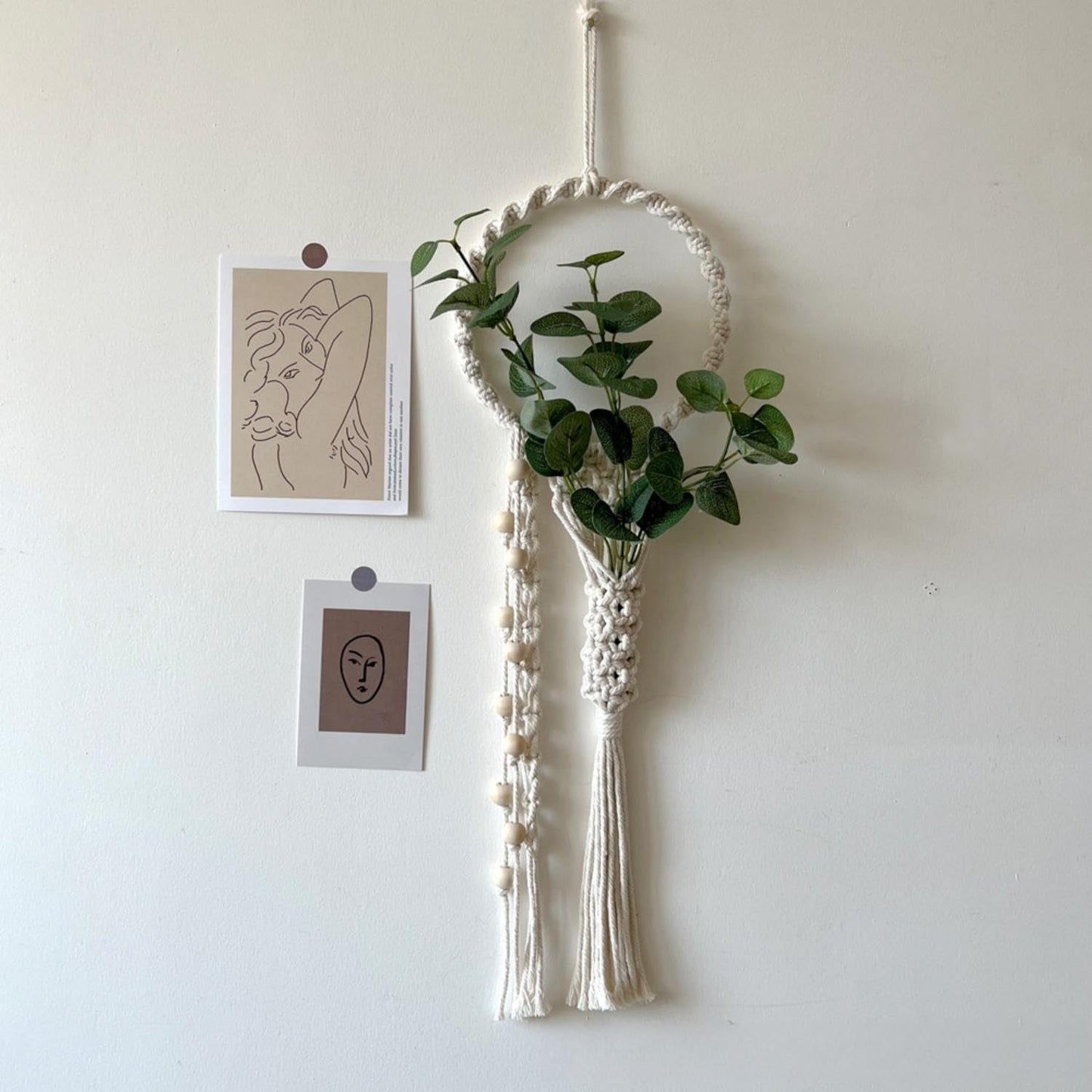 Gobelin Avoik gewebte Wandbehangdekoration schickes Zuhause - Accessoires und Dekorationen Naty Shop Beige