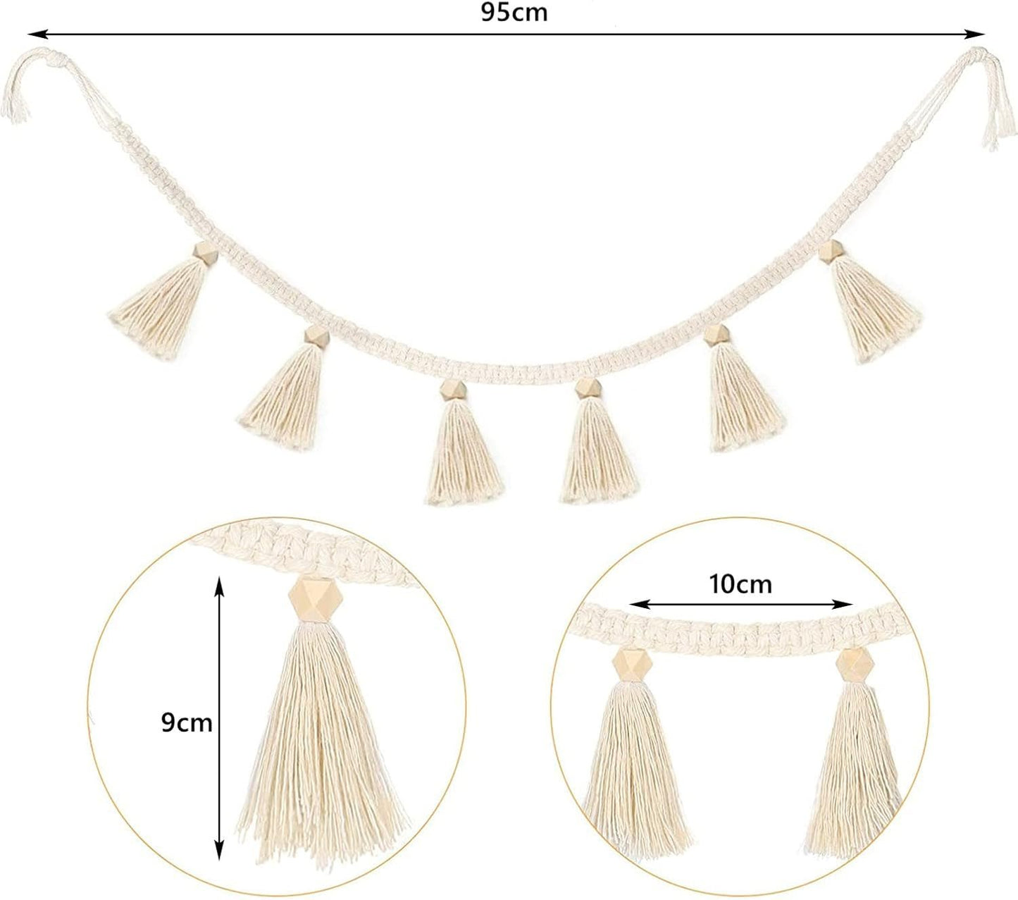 Gobelinstücke, Fransen, Girlanden, Banner, Baumwollstoffe, Zuhause – Accessoires und Dekorationen, Naty Shop