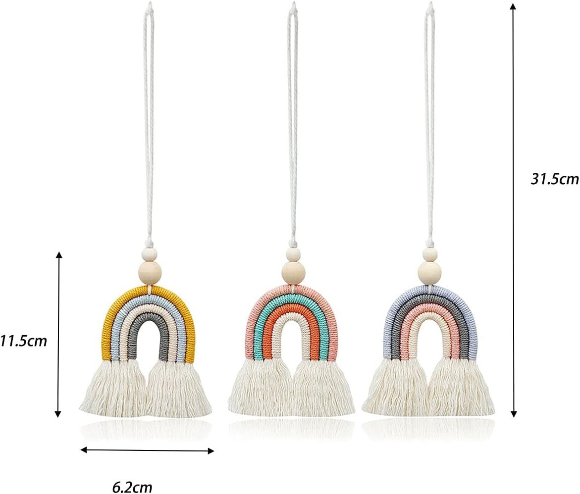 Gobelin handgewebte Stücke Regenbogen14 Kinderzimmer Regenbogenwand14 Regenbogenhaus - Accessoires und Dekorationen Naty Shop