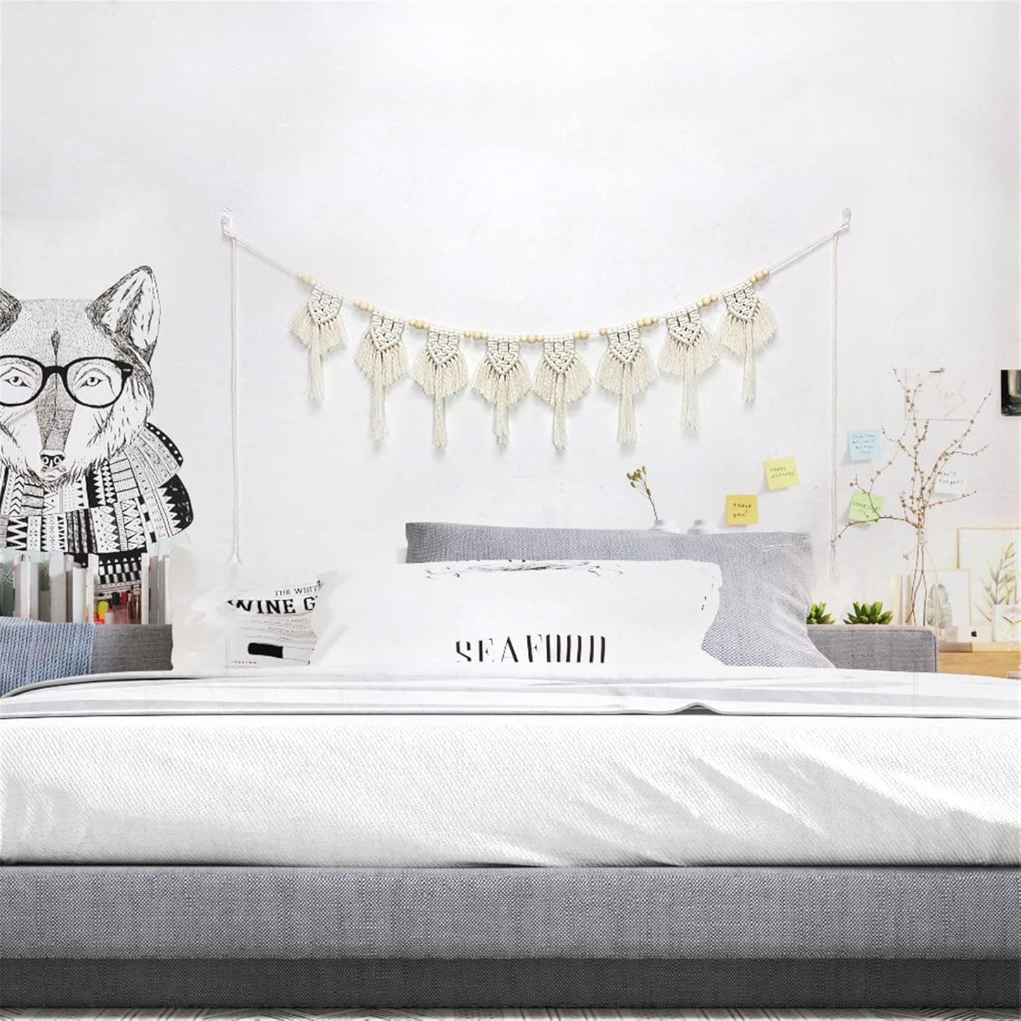 Gobelin-Baumwollquasten, gewebtes Flachbanner Zuhause – Accessoires und Dekorationen Naty Shop