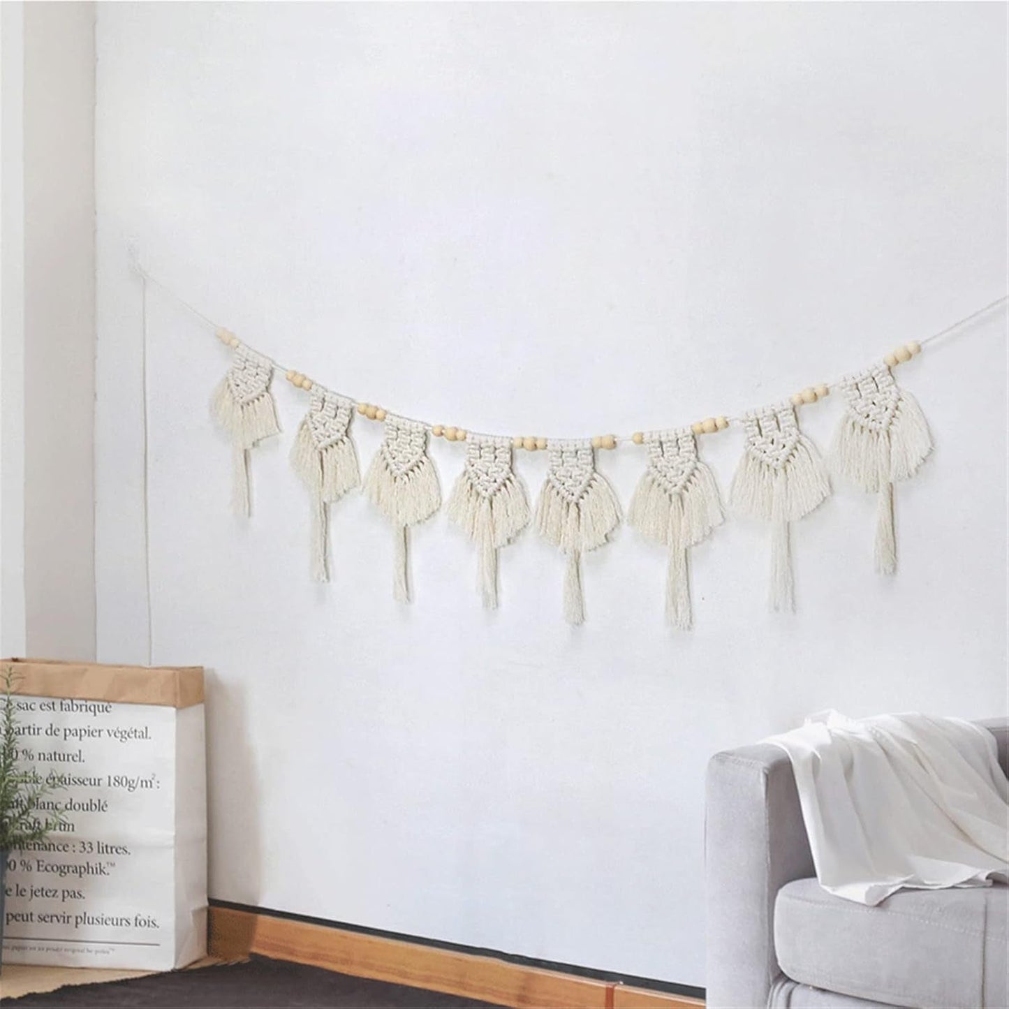 Gobelin-Baumwollquasten, gewebtes Flachbanner Zuhause – Accessoires und Dekorationen Naty Shop