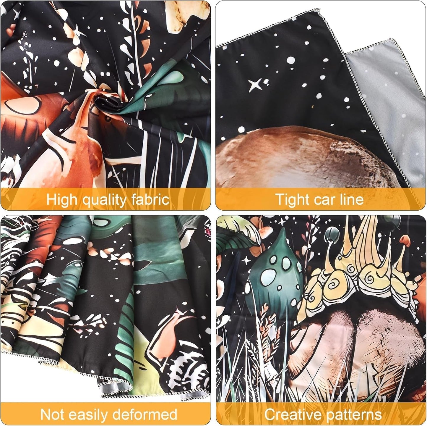 Wandteppich mit Dschungelpilzen und Schnecken aus dem Wald. Zuhause – Accessoires und Dekorationen Naty Shop