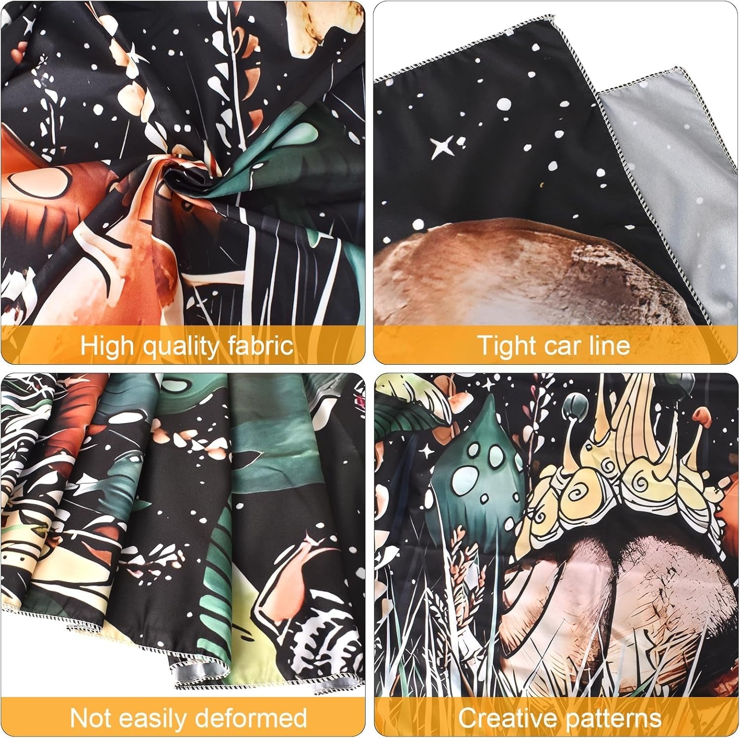 Wandteppich mit Dschungelpilzen und Schnecken aus dem Wald. Zuhause – Accessoires und Dekorationen Naty Shop