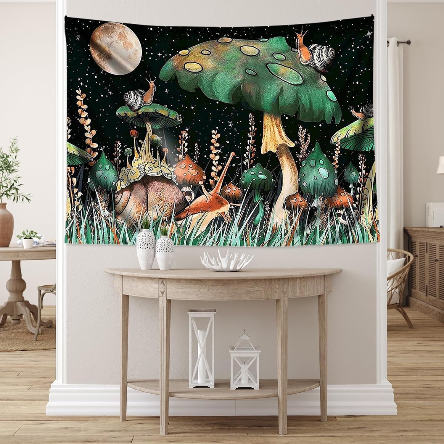 Wandteppich, Dschungelpilze, hängende Schnecken aus dem Wald, Zuhause – Accessoires und Dekorationen, Naty Shop, Standardtitel