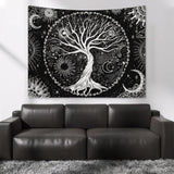 Lebensbaum Wandteppich Sonne Mond Casa - Accessoires und Dekorationen Naty Shop