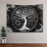 Lebensbaum Wandteppich Sonne Mond Casa - Accessoires und Dekorationen Naty Shop