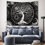Lebensbaum Wandteppich Sonne Mond Casa - Accessoires und Dekorationen Naty Shop