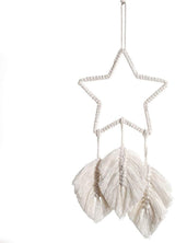 Tapisserie-Deko-Traumfänger, gewebte weiße Wanddekoration, Zuhause – Accessoires und Dekorationen, Naty Shop, Stellar Spring