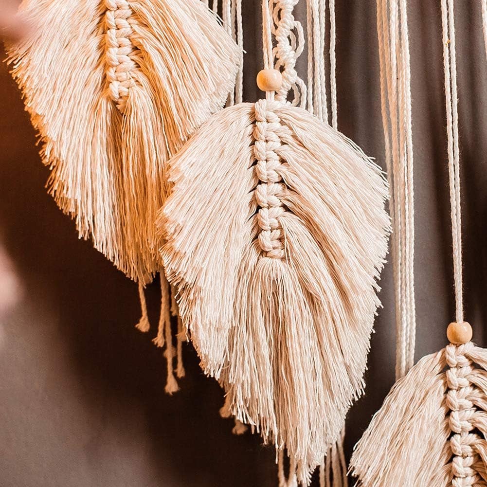 Tapisserie-Deko-Traumfänger, gewebte weiße Wanddekoration, Zuhause – Accessoires und Dekorationen, Naty Shop