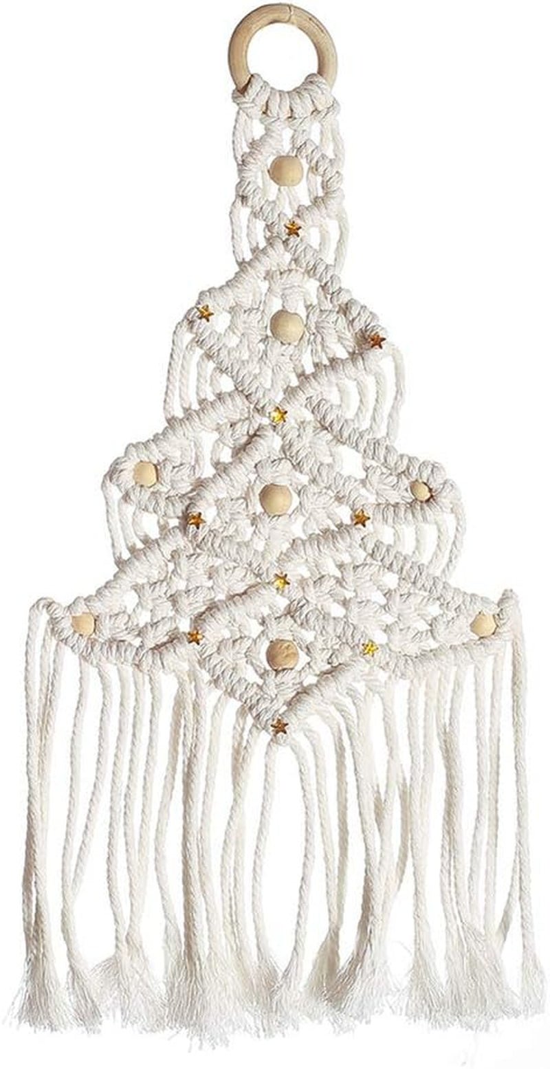 Tapisserie-Deko-Traumfänger, gewebte weiße Wanddekoration, Zuhause – Accessoires und Dekorationen, Naty Shop, Weihnachtsbaum