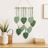 Baumwollseil-Wandteppich, handgefertigt, dekorative Pflanzen, Hochzeit, Zuhause – Accessoires und Dekorationen Naty Shop