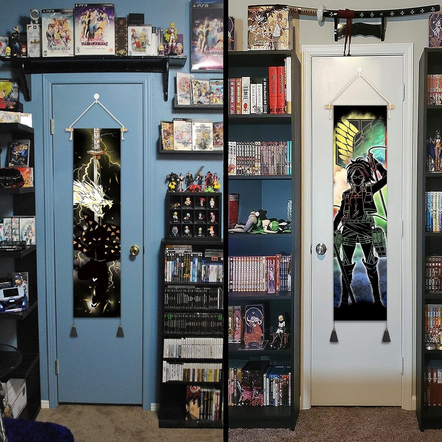 Wandteppich zum Aufhängen, Leinwand-Wandkunst, Malerei, japanische Schriftzeichen, Zuhause – Accessoires und Dekorationen, Naty Shop