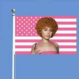 Tapisserie Ice Rapper Spice Flag innen außen rosa Zuhause – Accessoires und Dekorationen Naty Shop