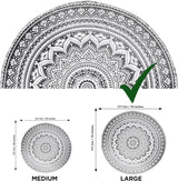 Gobelin Indien Strandtuch rund Mandala Hippiegroß indisch Zuhause - Accessoires und Dekorationen Naty Shop