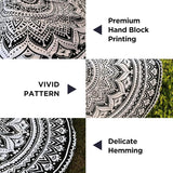 Gobelin Indien Strandtuch rund Mandala Hippiegroß indisch Zuhause - Accessoires und Dekorationen Naty Shop