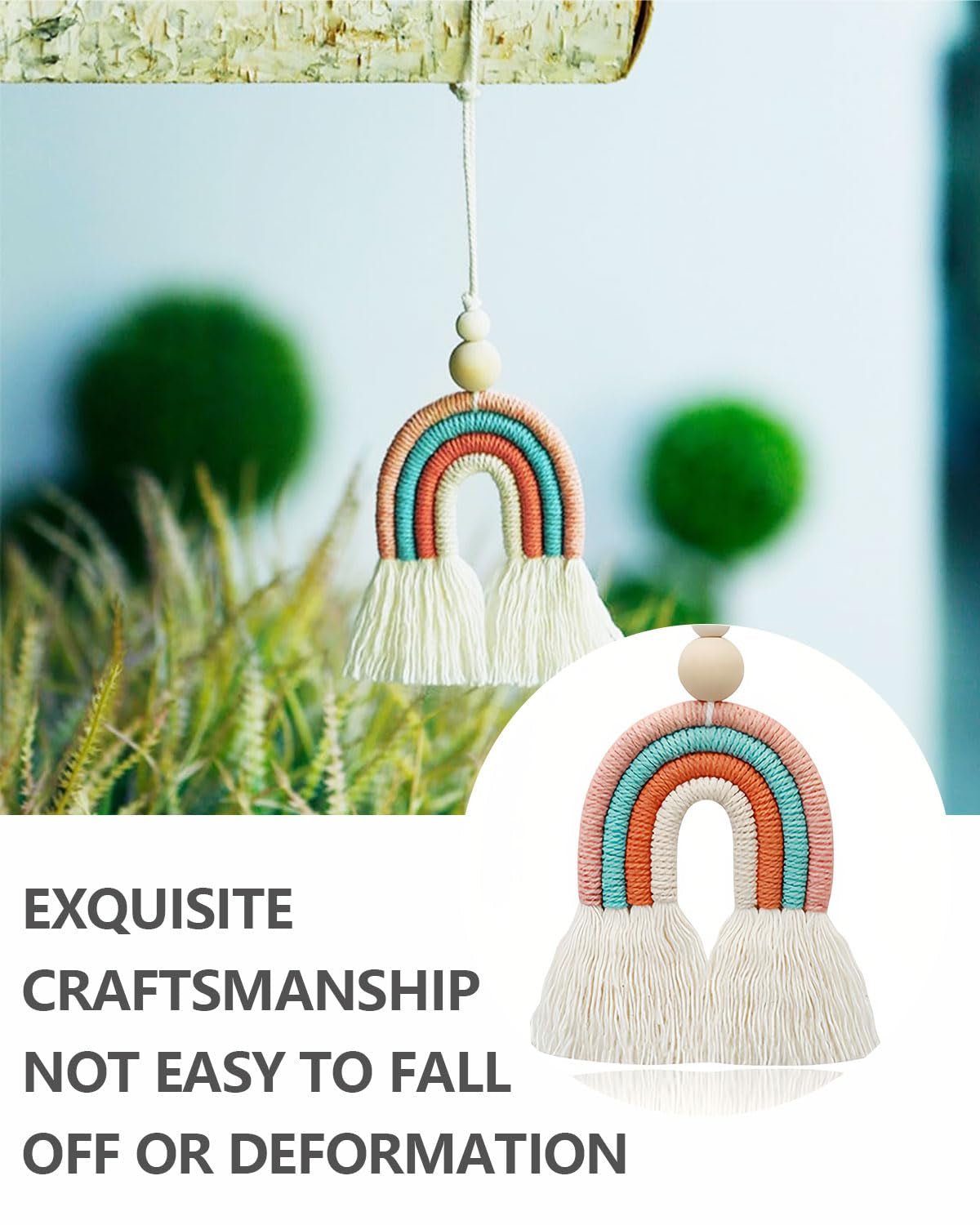 Wandteppich kgduyc handgewebtes Stück rainbow14 Kinderzimmer rainbow Home - Accessoires und Dekorationen Naty Shop