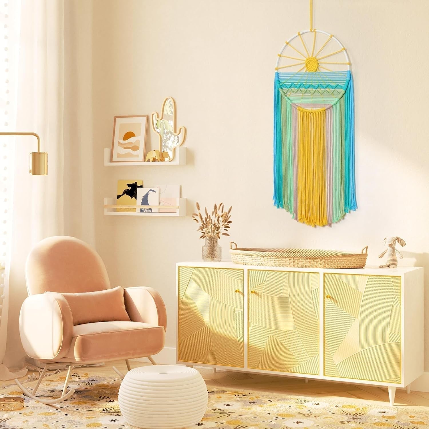 Wandteppich Lomohoo Traumfänger Wandteppich Sonnenmuster Regenbogenzimmer Zuhause – Accessoires und Dekorationen Naty Shop