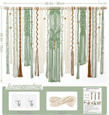Gobelin Lomohoo große Deko grün ästhetisch gewebt Home - Accessoires und Dekorationen Naty Shop