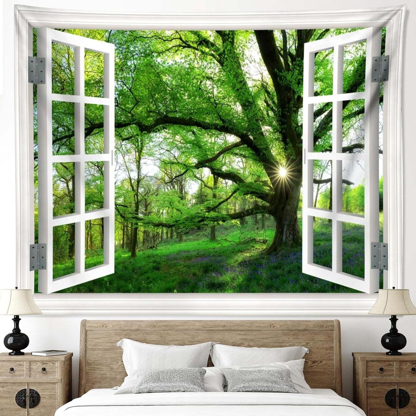 Gobelin Dschungellandschaft xxl Waldleinwand Fenster Home - Accessoires und Dekorationen Naty Shop