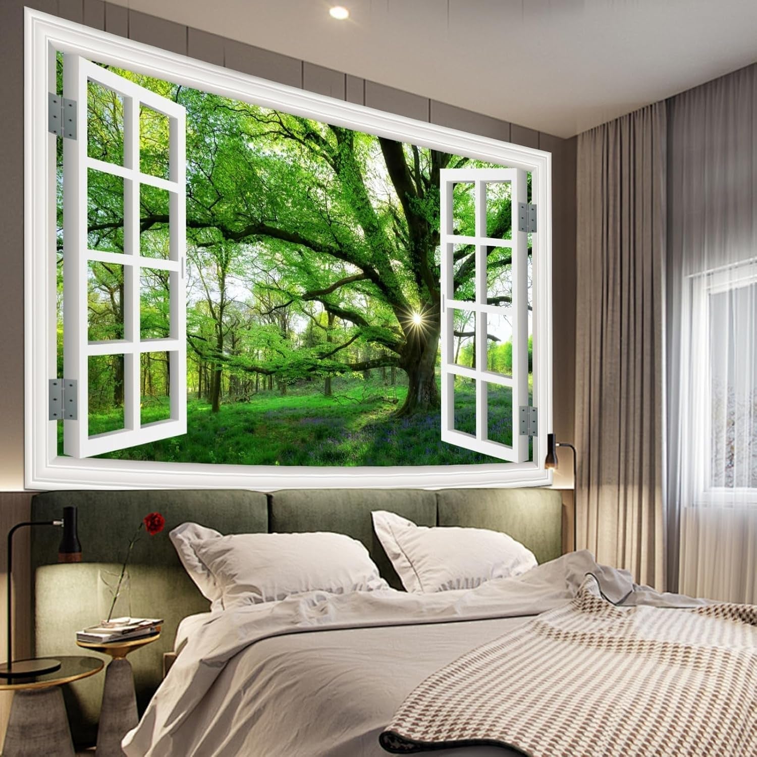 Gobelin Dschungellandschaft xxl Waldleinwand Fenster Home - Accessoires und Dekorationen Naty Shop