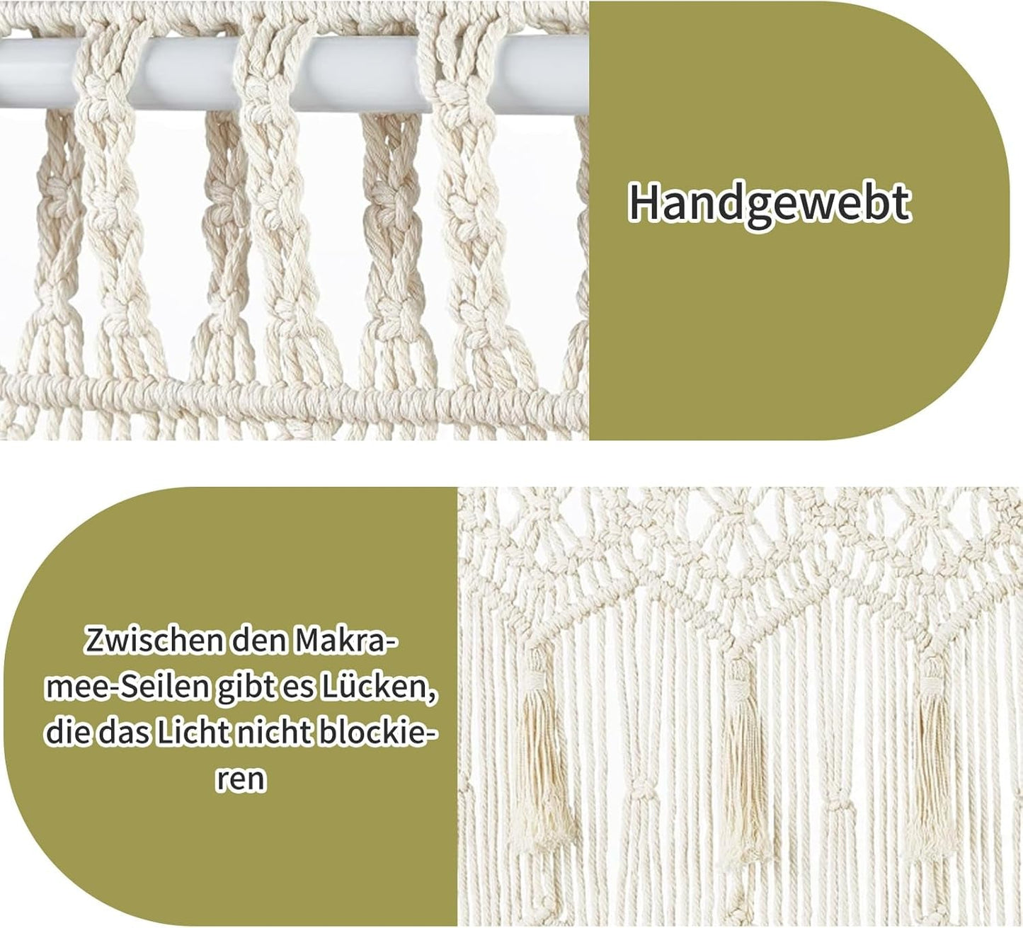Wandteppich, Türvorhang, gewebter Wandteppich, Raumteiler, Wohnaccessoires und Dekorationen Naty Shop