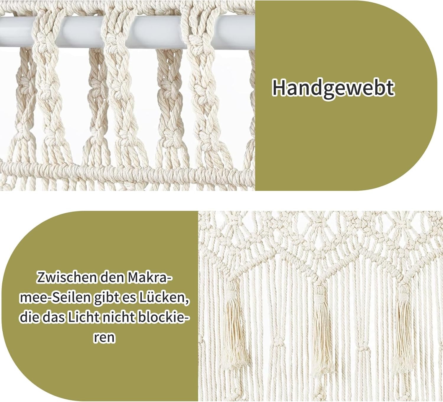 Wandteppich, Türvorhang, gewebter Wandteppich, Raumteiler, Wohnaccessoires und Dekorationen Naty Shop