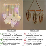 Gobelin Quatre handgemachte flache Girlande aus gewebten Blättern Zuhause - Accessoires und Dekorationen Naty Shop