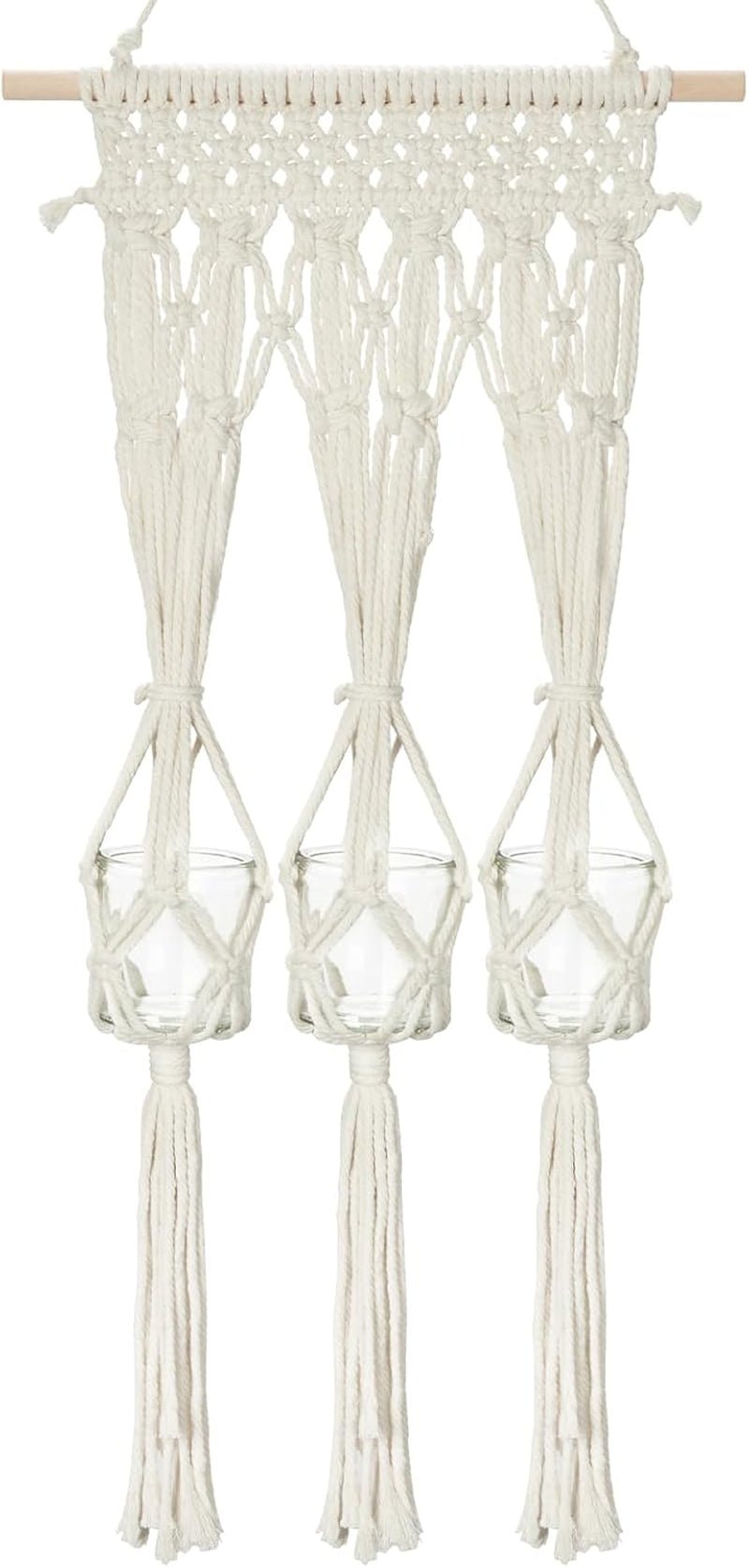 Tapisserie-Regal aus Glas, Kerzenhalter von Casa – Accessoires und Dekorationen, Naty Shop, Weiß