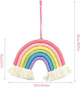 Dekorativer Regenbogen-Wandteppich, der das Schlafzimmer des Kinderzimmers Casa - Accessoires und Dekorationen Naty Shop schmückt