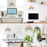 Dekorativer Regenbogen-Wandteppich, der das Schlafzimmer des Kinderzimmers Casa - Accessoires und Dekorationen Naty Shop schmückt