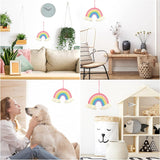 Dekorativer Regenbogen-Wandteppich, der das Schlafzimmer des Kinderzimmers Casa - Accessoires und Dekorationen Naty Shop schmückt