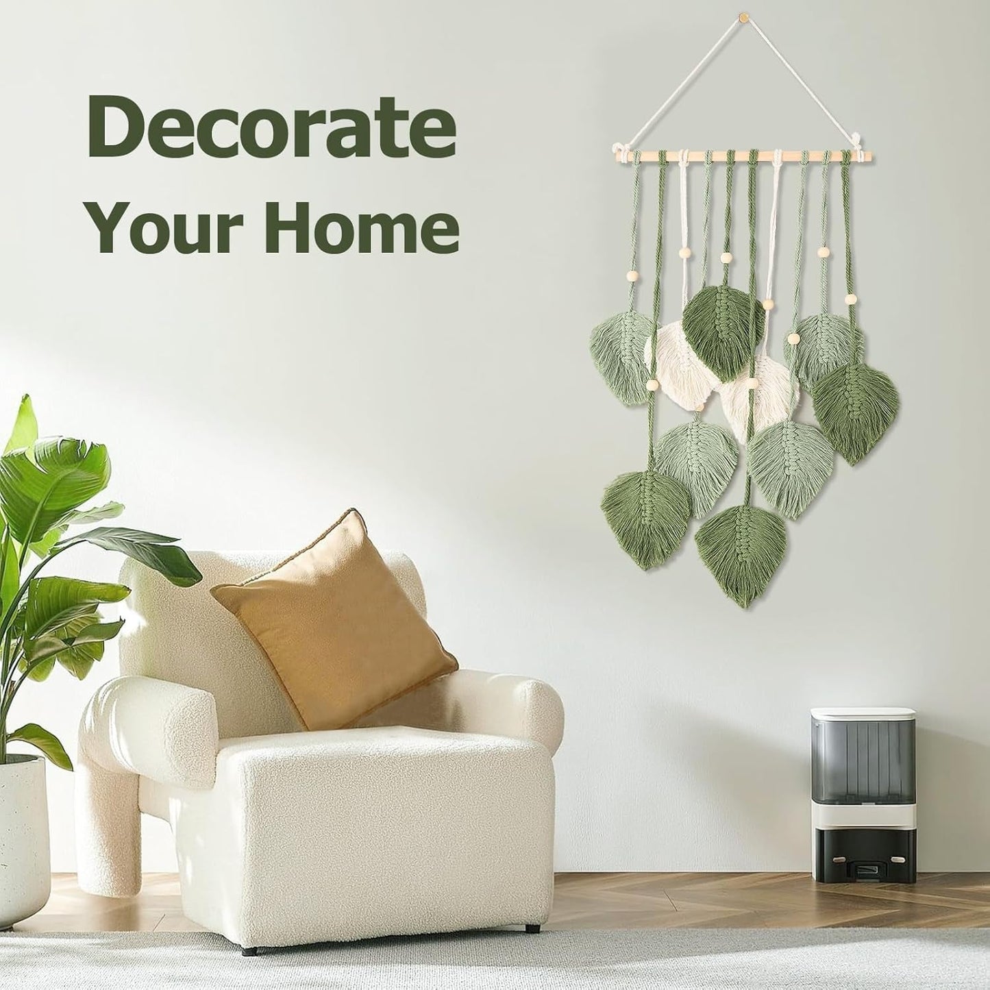 Fensterdekoration im Gobelin-Stil, 40 cm, grün Zuhause – Accessoires und Dekorationen Naty Shop
