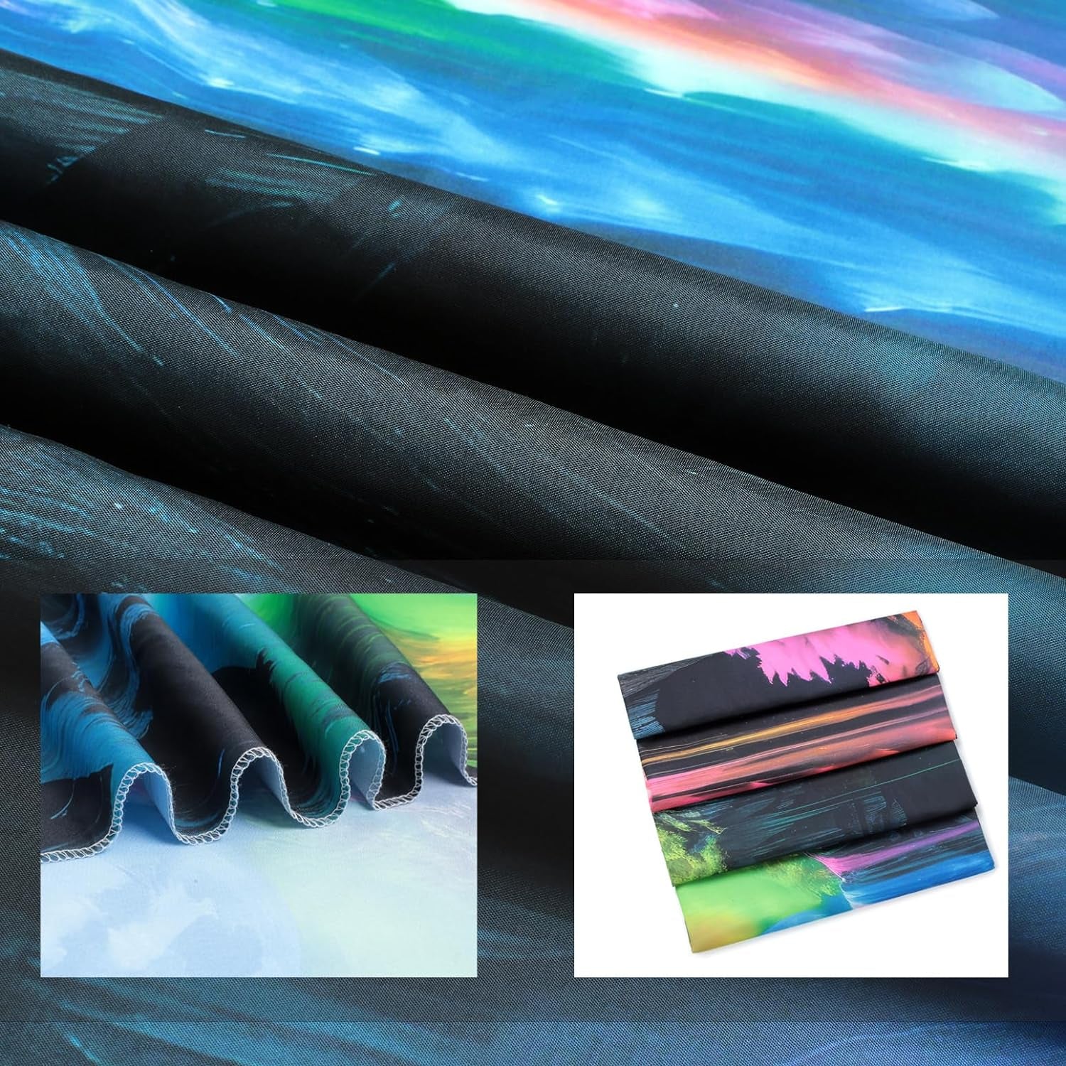 Wandteppich, Wandteppich, Planeten-Wasserfall, Fantasie, Schwarzlicht, Zuhause – Accessoires und Dekorationen, Naty Shop