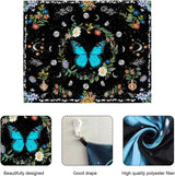 Gobelin Gobelin grüne Schmetterlinge gebürsteter Stoff Zuhause - Accessoires und Dekorationen Naty Shop