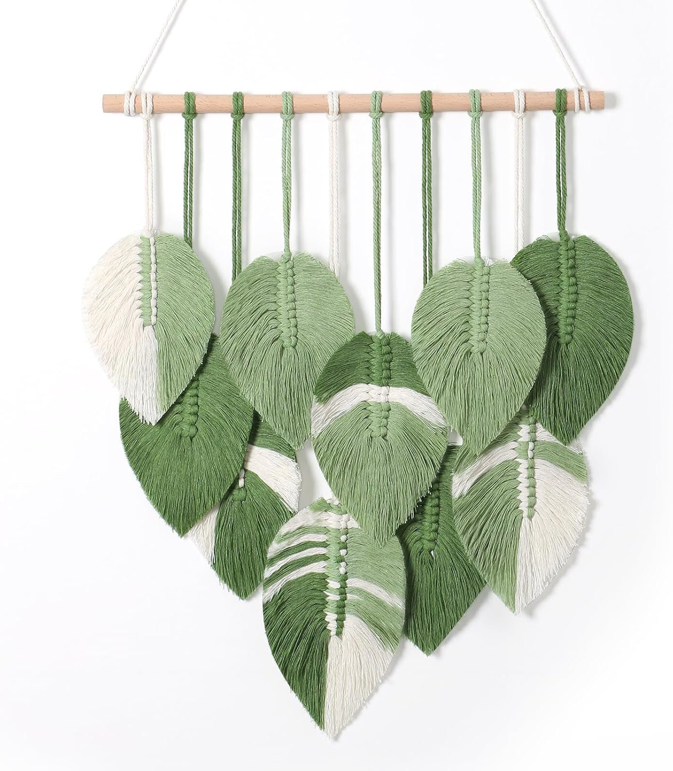 Wandteppich Wandteppich Wandteppich handgewebte grüne Blätter Startseite – Accessoires und Dekorationen Naty Shop Greetings